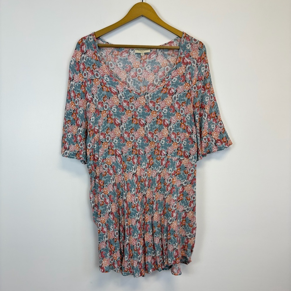 Cynthia Rowley Floral V-Neck Tunic